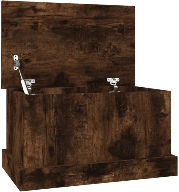 vidaXL Truhe aus Holzwerkstoff in Räuchereiche, Farbe: Braun, B/T/H: 50 x 30 x 28 cm - Bild 1