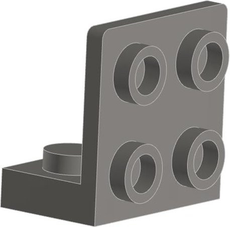 Yiran toy Halterung 1x2-2x2 Umgekehrt Bausteine Moc Zubehör 10-teiliges Set - Bild 1