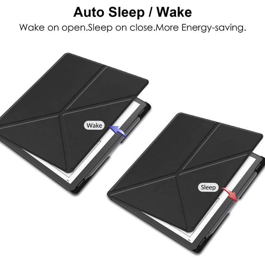 Smart Case für Kindle Scribe 2022, 10,2 Zoll, Magnetische Multi-Folding Stand Schutzhülle mit Auto Wake/Sleep Funktion, stoßfest, in Schwarz oder Gold - Bild 4