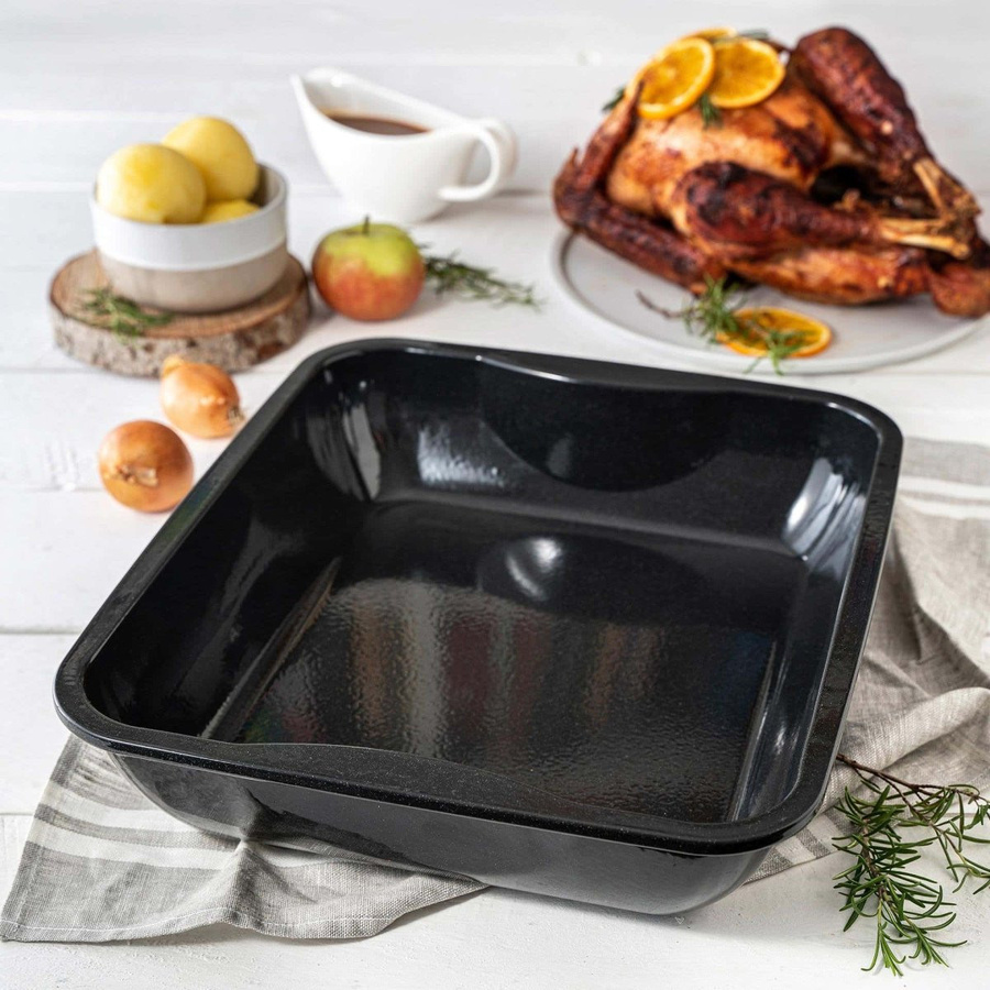 Zenker Auflaufform XXL Special Cooking aus Emaille, Schwarz, B/T: 40 x 34 cm - Bild 2