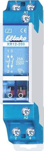 Eltako Installationsschütz XR12-200-230V mit 2 Schließern, 25A, 230V, Blau - Bild 1