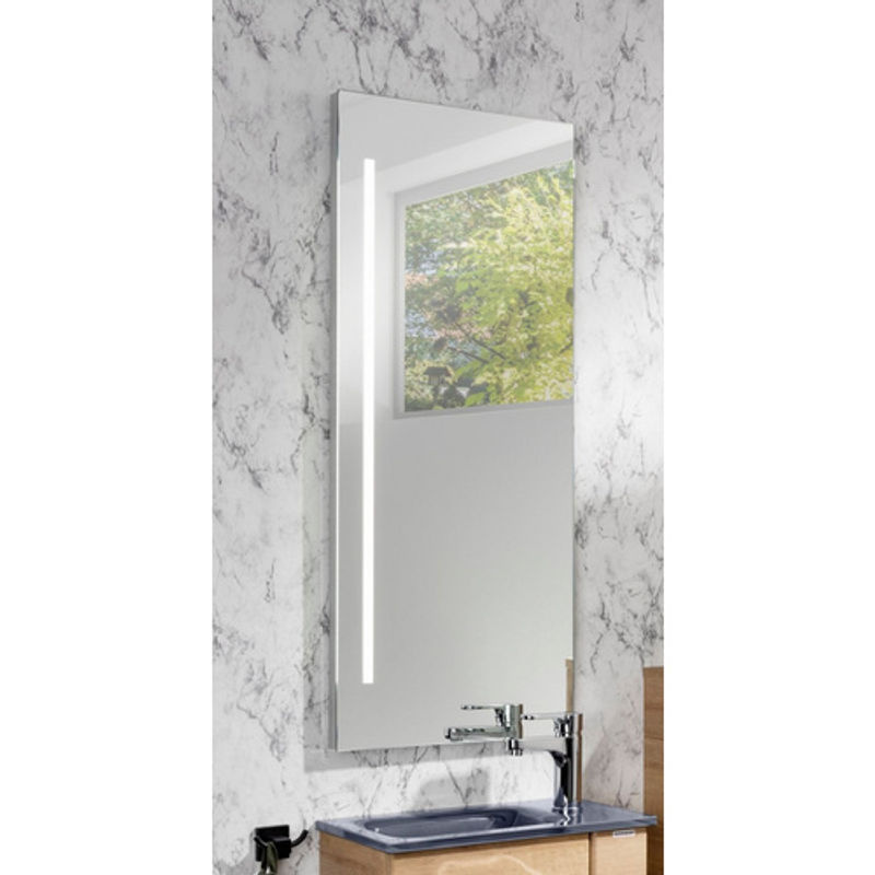 FACKELMANN Wandspiegel AL 40 mit LED-Beleuchtung, rechteckig, grau, B/H/T: 42 x 100 x 3,6 cm - Bild 3