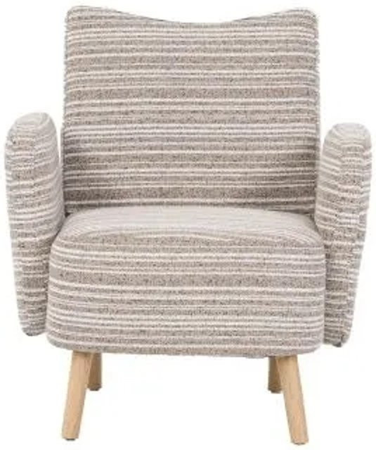 PXloue Lesesessel aus Stoff mit Kreismuster und Holzbeinen, B/T/H: 77 x 81 x 87 cm - Bild 1