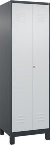 C+P Wäsche- und Kombispinde Classic PLUS mit 2 Abteilen, Lichtgrau, H x B x T: 195 x 60 x 50 cm - Bild 1