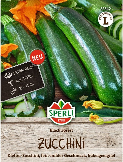 SPERLI Zucchini Black Forest F1 Gemüsesaatgut - Bild 1