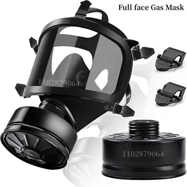 Vollgesichts-Gasmaske MF14/87 für chemischen Atemschutz und Schutz vor nuklearer Kontamination in Schwarz - Bild 1
