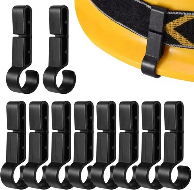 XIWANGFIRE 4er Set Kunststoff Helm Clips für Scheinwerfer und Kopflampen in Schwarz - Bild 1