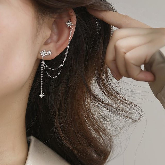 YIRAN Jewelry Ohrringe, 925 Silber, Kristall, Perle, Damen - Bild 1