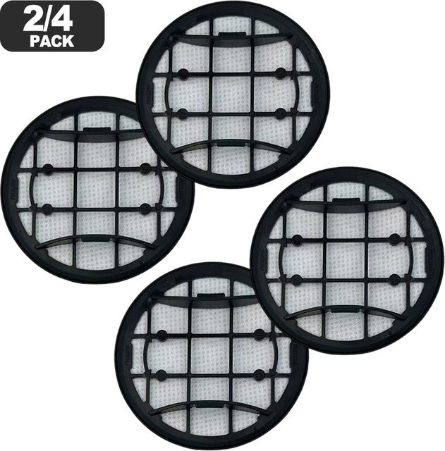 LEENKEA Filterset für VC 7000 und 8000 Staubsauger, 2/4 Stück Ersatzfilter mit waschbarem Schaumstofffilter und Einlassfilter für XC7053, Schwarz - Bild 1