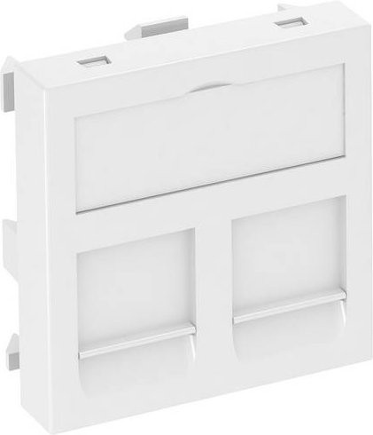 OBO Bettermann Abdeckung Datentechnikträger Weiß B/H/T: 4,5 x 4,5 x 0,9 cm - Bild 1