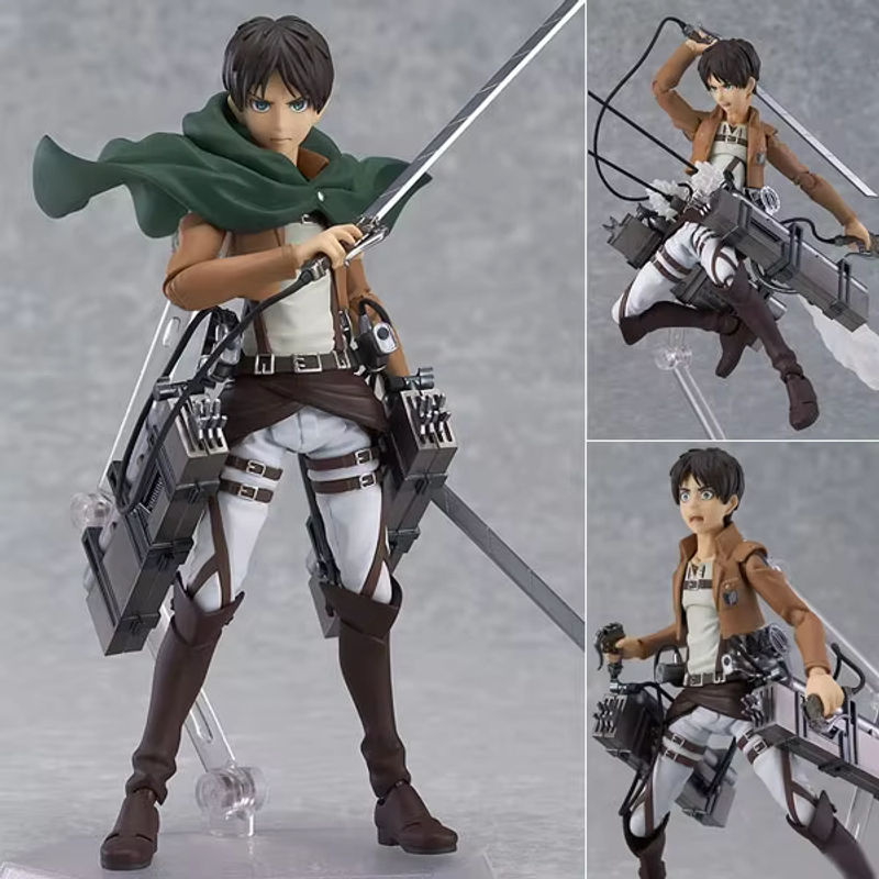 XIWANXILE Anime Figur Shingeki no Kyojin Eren Yeager Levi Mikasa Modell Puppe mehrfarbig - Bild 3