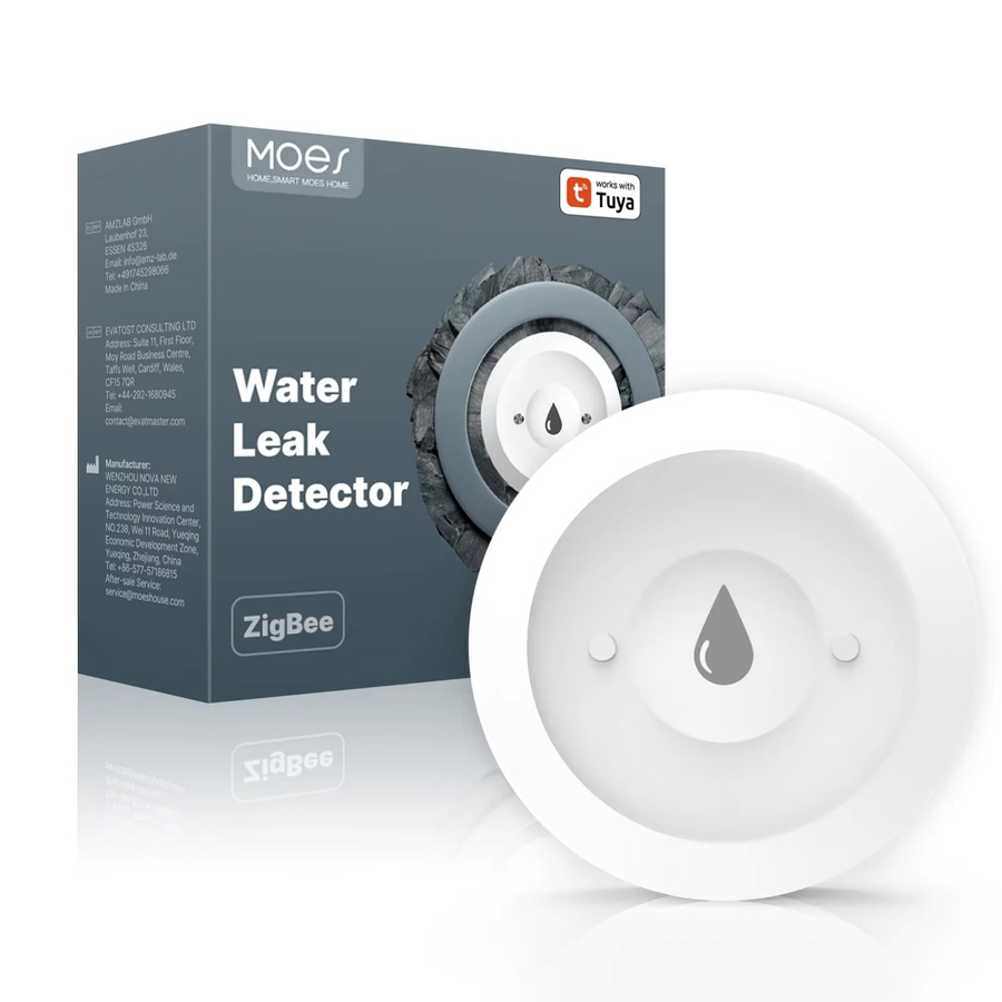 MOES Smart Wasserleckdetektor in Weiß, Tuya ZigBee-kompatibler Überschwemmungs- und Tauchsensor mit Echtzeitalarm und Smart Life App-Benachrichtigung - Bild 6