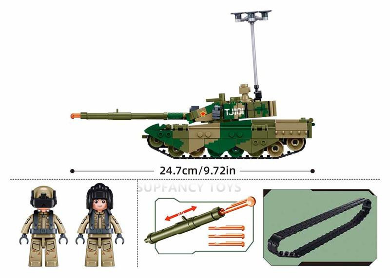 Sluban Hauptkampfpanzer Modellheer 391 Teile 6-12 Jahre - Bild 2