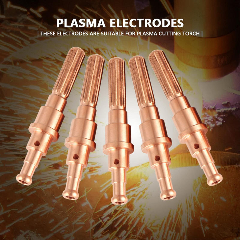Thermal Dynamics Verschleißteile Set für SL60 100 Plasmaschneider mit 5 Elektroden in Gold und Kupfer - Bild 2