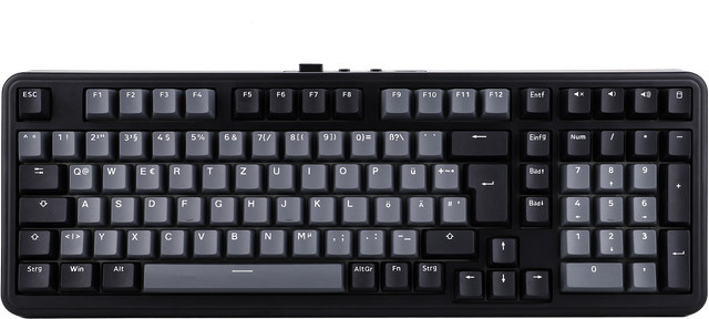 EPOMAKER TH99 Mechanische Tastatur mit ISO-DE QWERTZ Layout, 96% Gasket Mount, Kabellos via Bluetooth oder 2.4G/Wired, RGB mit Drehknopf und Numpad, Schwarz - Bild 1