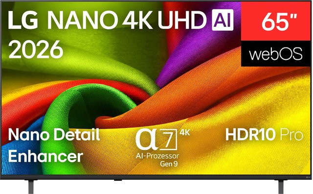 LG 65NU900B6LA NanoCell Smart-TV 4K UHD webOS Schwarz - Bild 1