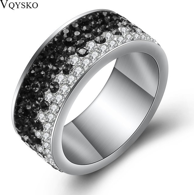 NIBA Ringe, Edelstahl, Kristall, Damen - Bild 1