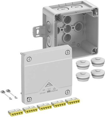 Spelsberg Abzweigkasten 40242101 Grau IP66 IP67 IP69 B/T/H: 9,2 x 9,2 x 6,0 cm - Bild 1