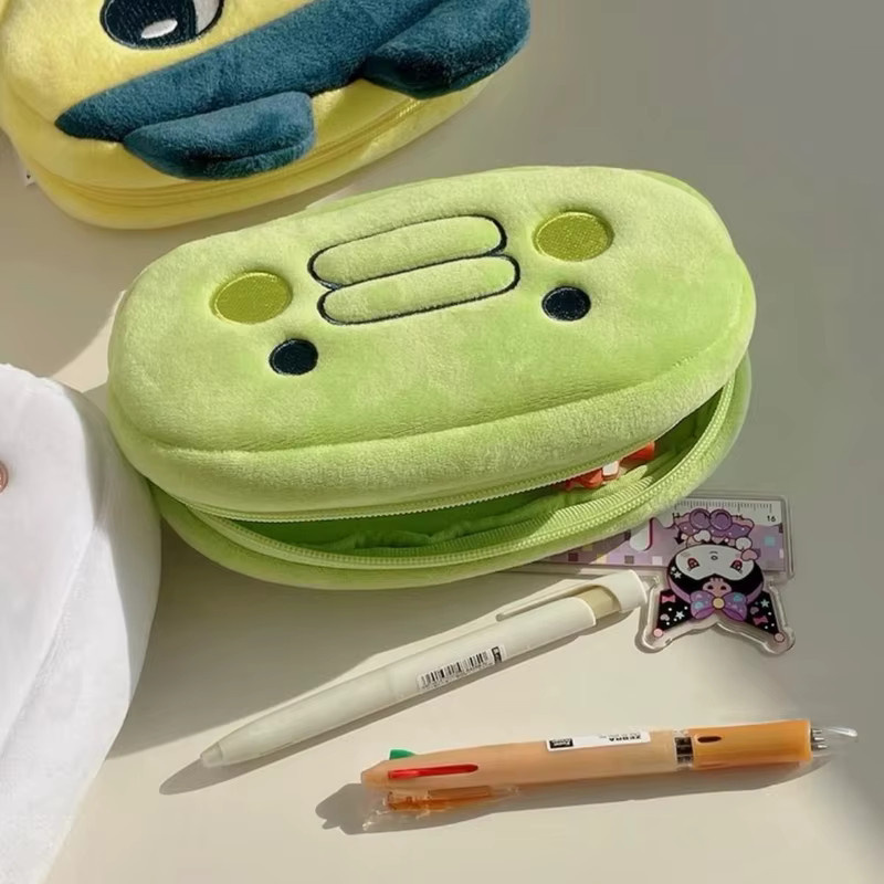 Bandai Tamagotchi Federmäppchen mit Mametchi und Kuchipatchi Motiv als flaches Textil-Etui für Schreibwaren und Make-up - Bild 2
