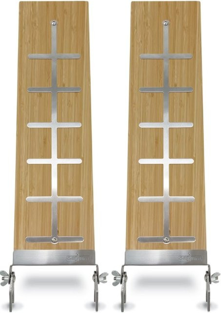 Grillfürst Flammlachsbrett aus Bambus in Braun, 2er Set, Breite: 14 cm, Schraub-Variante - Bild 1
