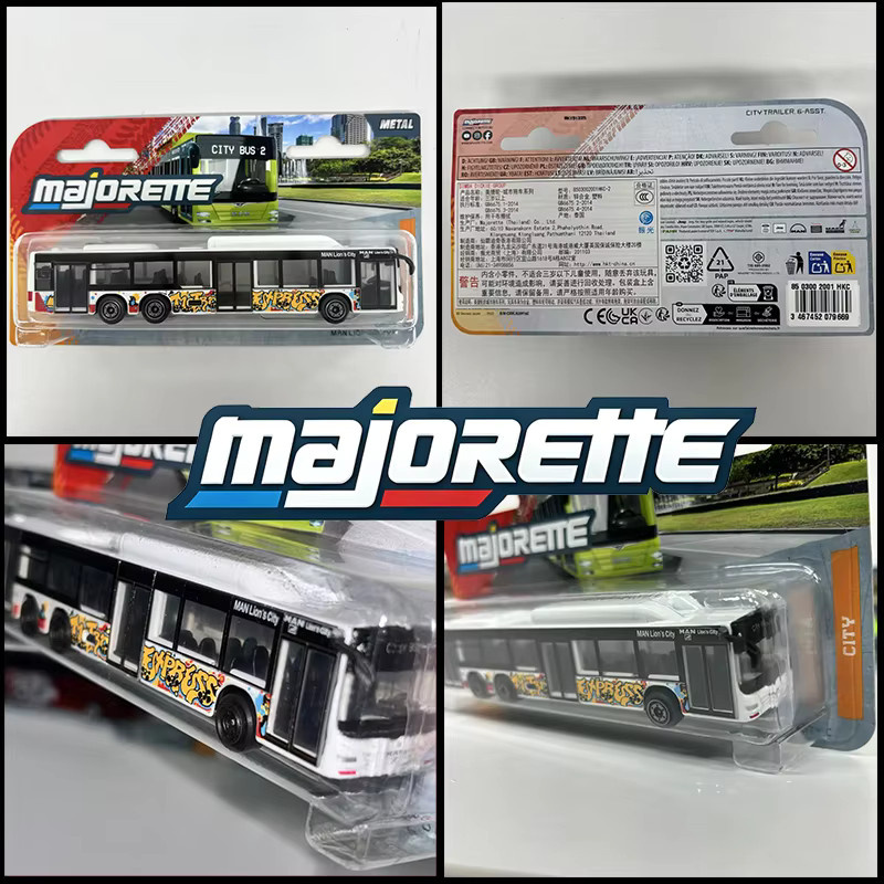 Majorette City Bus MAN Lion's City C Coach L, Automodell, 1:64, Metall, Blau - Bild 2