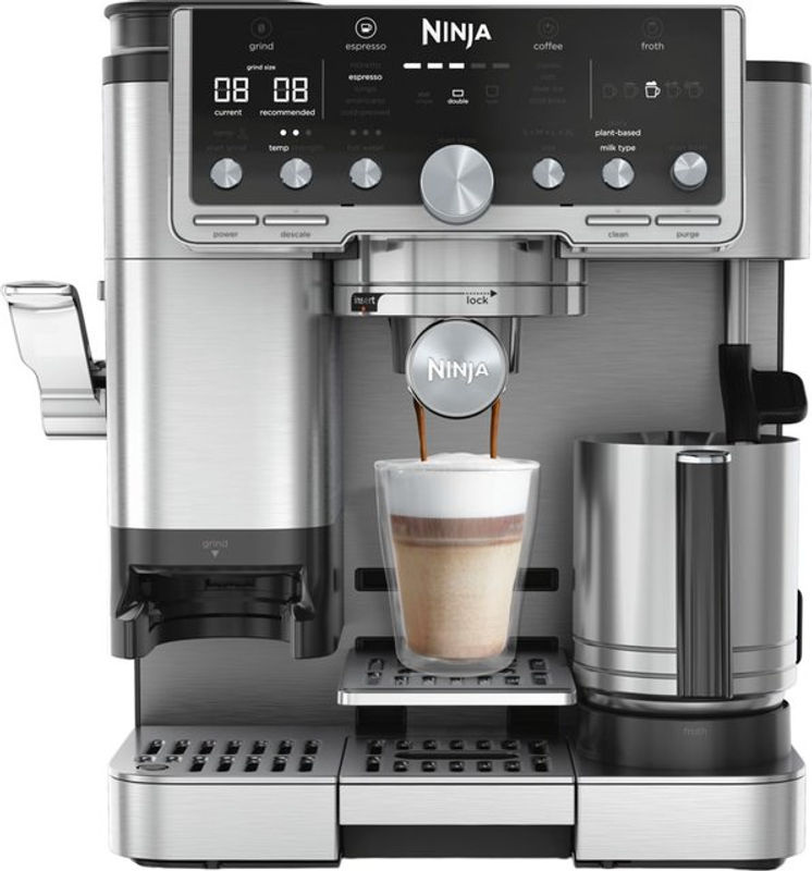 Ninja Luxe Café Pro Siebträger-Espressomaschine ES701EU in Schwarz und Silber - Bild 3