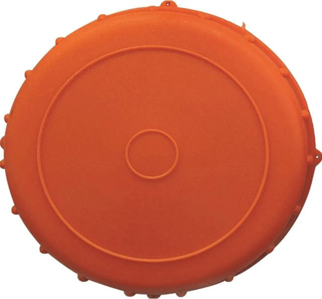 Deckel für Getränkefass, Farbe: Orange, Durchmesser: 5 cm - Bild 1