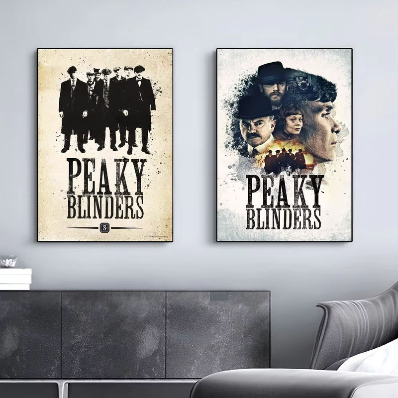 Wasserdichter Peaky Blinders Filmplakat Aufkleber in Vintage-Optik für deine Wanddekoration, mehrfarbig und rechteckig - Bild 5