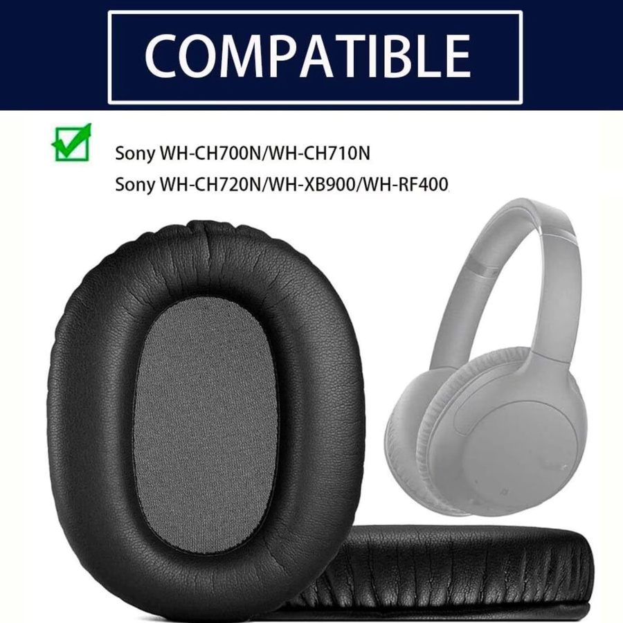 Sony Ersatz-Ohrpolster für WH-XB900N Kopfhörer in Schwarz - Bild 3