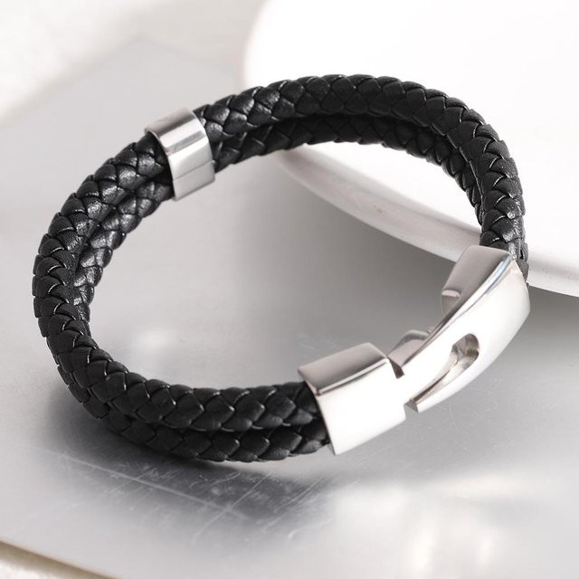 Wucifang Jewelry Armband, Edelstahl, Schwarz, Unisex - Bild 1