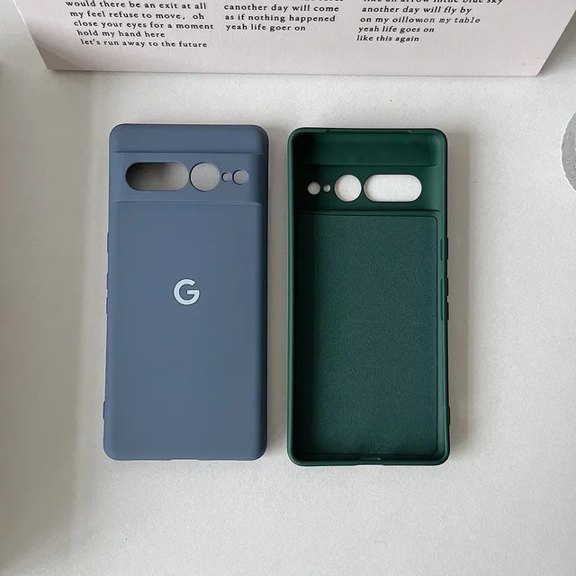 Silikon Soft-Telefonhülle für Google Pixel 10, 9, Pro, XL, 8, 7, 6 in Blau und Mehrfarbig mit Anti-Drop-Schutz - Bild 1