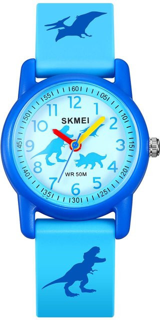 SKMEI Kinderuhr, Quarz, Silikon, Blau, 5 ATM - Bild 1
