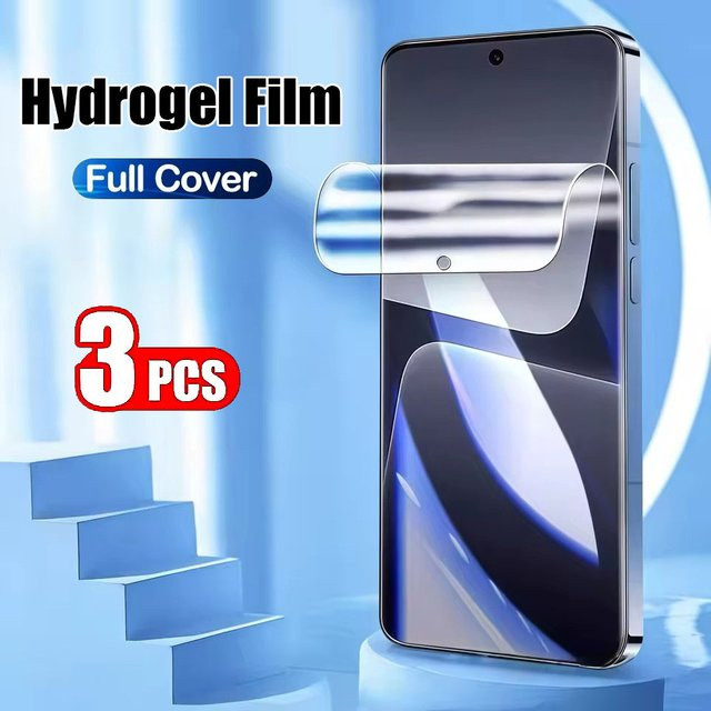 3er-Pack Hydrogel Display Schutzfolie für Vivo T4 Pro Ultra 5G, T4x, T4R und Y400/Y500, transparent - Bild 1