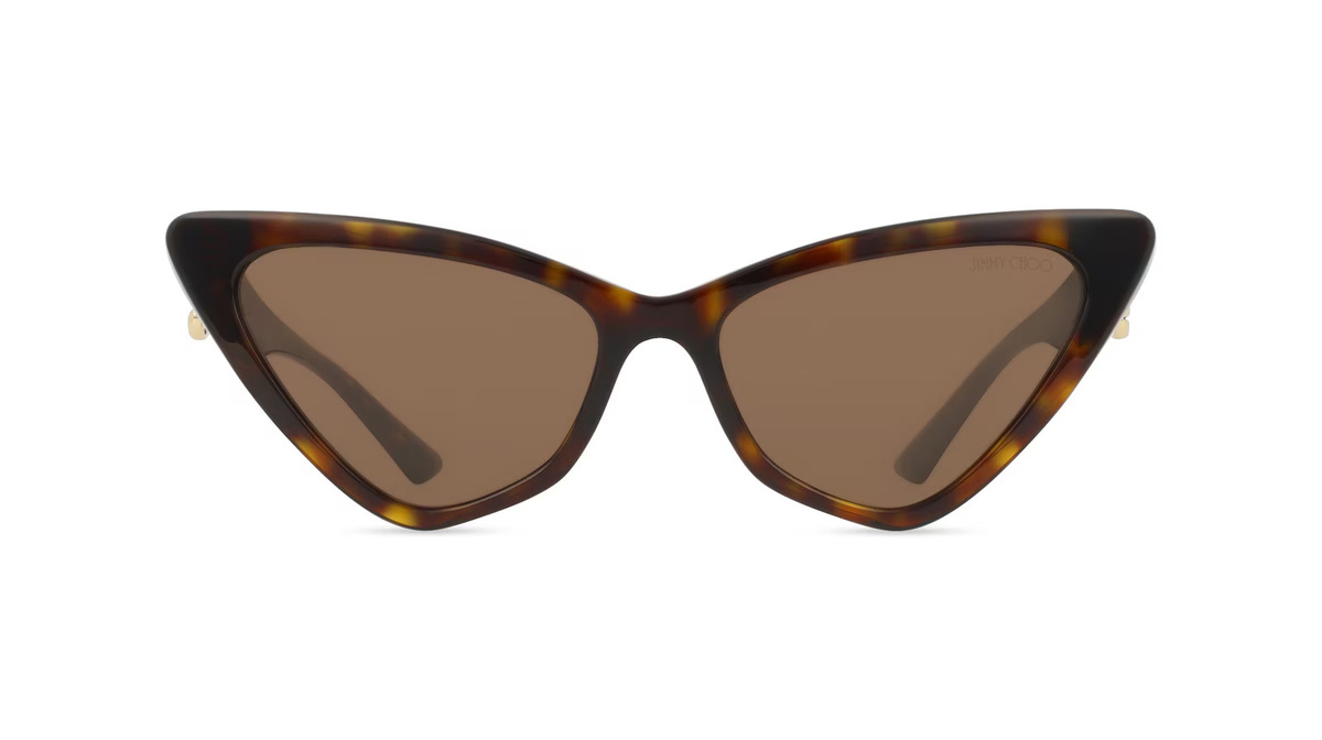 Jimmy Choo 0JC5008 Sonnenbrille Cat Eye, Vollrand, Acetat, braun, Damen - Bild 1