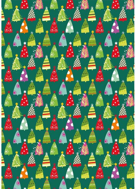 Marpa Jansen Fotokarton X-MAS Trees Mehrfarbig B: 50 cm, H: 70 cm - Bild 1