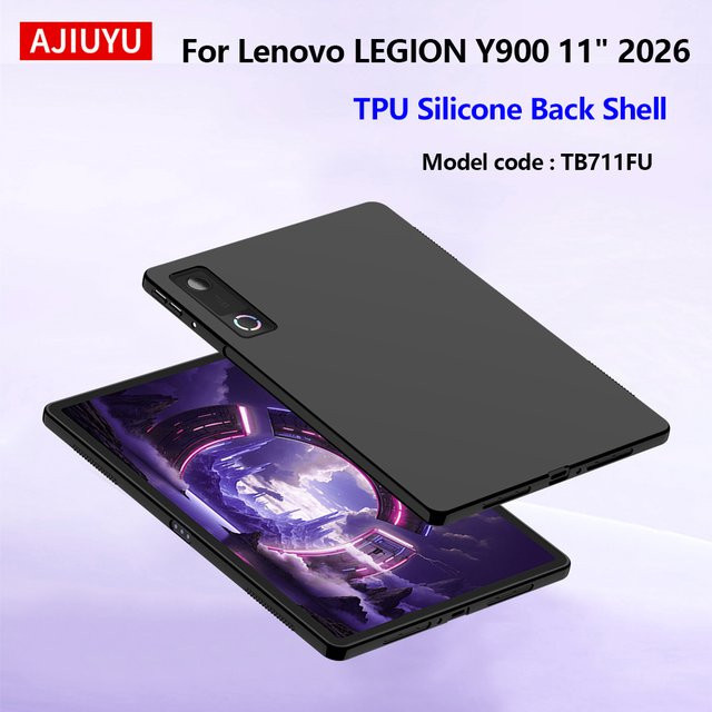 Schutzhülle für Lenovo Legion Y900 11 Zoll 2026, stoßfeste Silikon-TPU Hülle in Schwarz - Bild 1