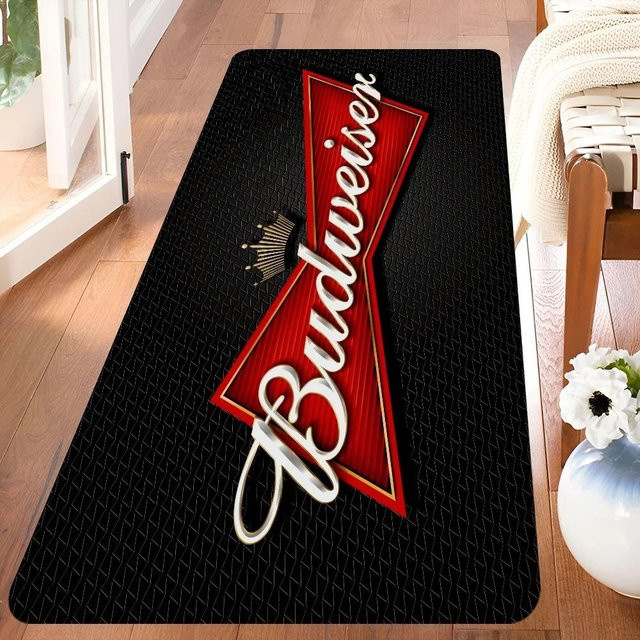 Karpetti Budweiser King of Beer Teppich, rutschfest, schwarz, B/T: 80 x 120 cm - Bild 1