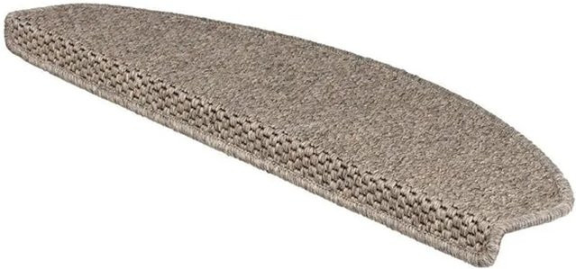 KARAT Stufenmatte Kalkutta in Sisaloptik Taupe, halbrund, B: 65 cm, T: 23,5 cm - Bild 1