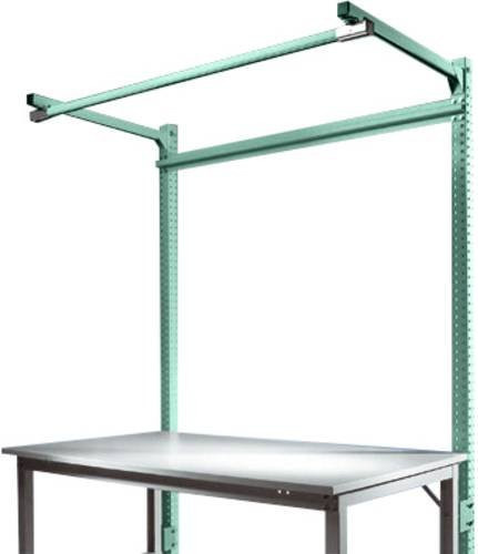 Manuflex Aufbauportal mit Ausleger für UNIVERSAL + PROFI Spezial Grundtische, Farbe: grau/grün, Nutzhöhe: 150 cm - Bild 1