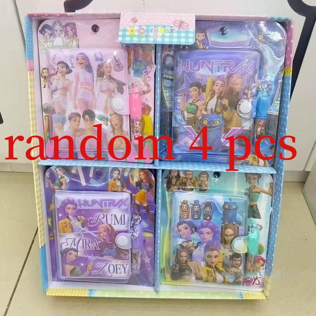 Yiran toy 1 KPOP Dämonenjäger Notizbuch mit Stift-Set, Cartoon Schreibwaren Tagebuch in Mehrfarbig - Bild 1