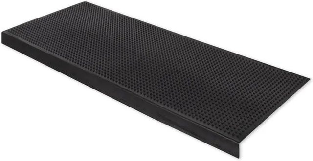 Karat Gummi Stufenmatte Santiago Antirutschmatte für den Außenbereich Schwarz B: 75 cm, T: 25 cm - Bild 1