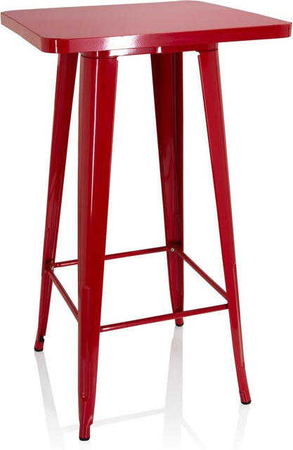 hjh OFFICE Bartisch VANTAGGIO HIGH T aus Stahl im Industry-Look - Bild 1