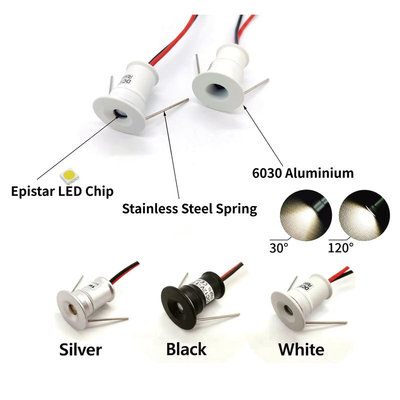 KPSUN Outdoor LED Deckenstrahler IP65 mit Transformator, 1W Mini LED Downlight für Party und Bühne, 12V - Bild 2