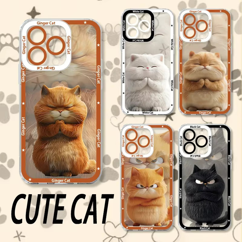 Stoßfeste Silikon-Handyhülle mit lustigem Cartoon-Katzen-Design für iPhone Modelle von jamular - Bild 2