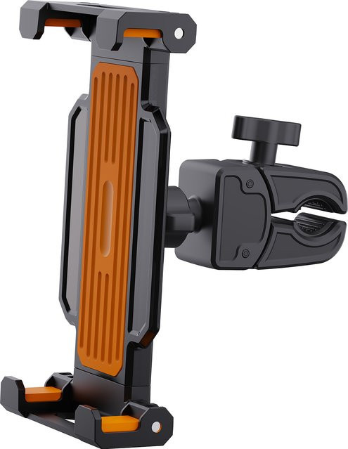 Tragbarer 2-in-1 Tablet- und Handyhalter für Fitnessstudio und Laufband in Schwarz, kompatibel mit 4 bis 14 Zoll Geräten wie iPad Pro und Air - Bild 1