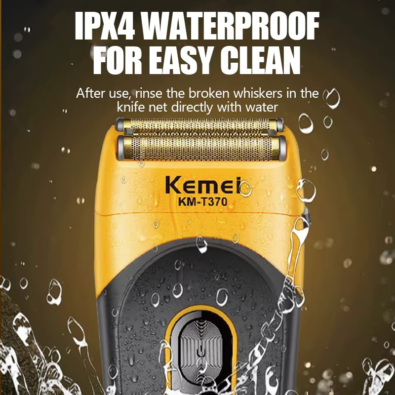 Kemei Folienrasierer Barttrimmer für Herren, KM-T370, wasserdicht - Bild 2