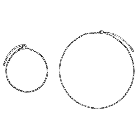 Heideman Schmuckset Lana, Schwarz, Damen