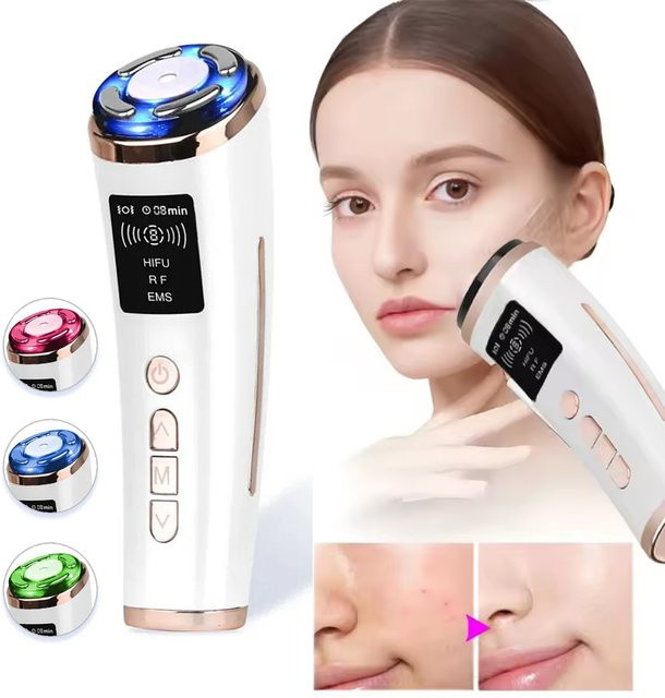 vilnason Hifu Gesichtsstraffungsgerät, RF Hochfrequenz, EMS Gesichtsmikrostrom-Massagegerät, Unisex - Bild 1