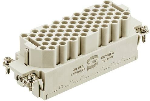 HARTING Stifteinsatz 64 Crimpen, Grau, Kunststoff - Bild 1