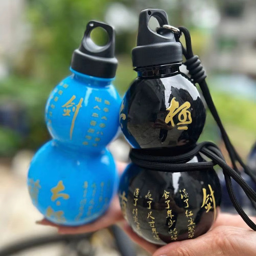 Kürbis-Wasserflasche im chinesischen Stil für Kinder, auslaufsicherer Wasserkrug für Schule und Sport - Bild 1